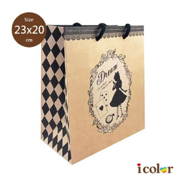 icolor 愛麗絲禮物包裝紙袋/手提袋