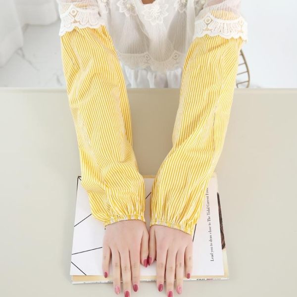 防曬 袖套 男女加長款純棉工作袖筒韓版四級防臟袖套純棉工作套袖防曬手臂套