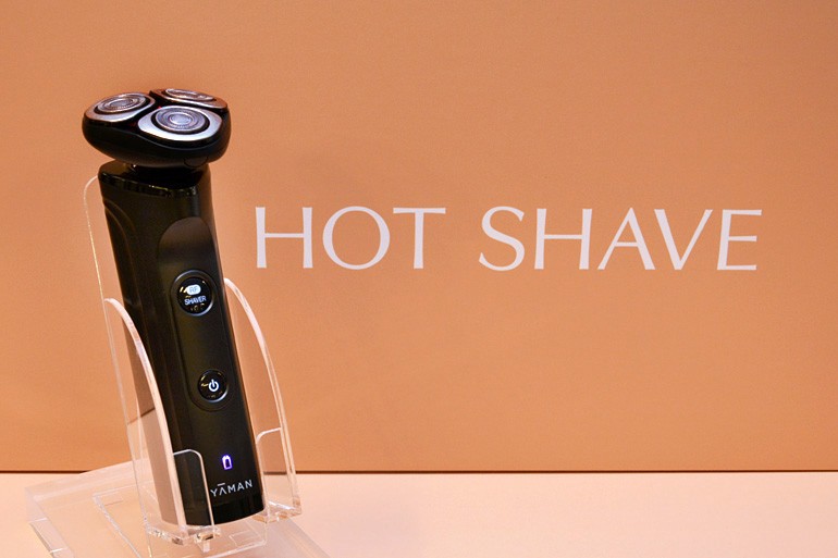 YAMAN HOT SHAVE メンズ電気シェーバー ホットシェイブ スキンプロ』温めて剃る、使うたび、美肌