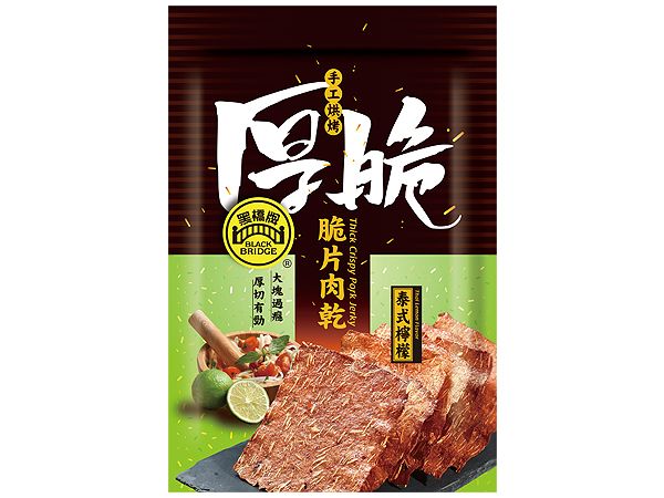 黑橋牌~泰式檸檬厚脆片肉乾(100g)【D817702】