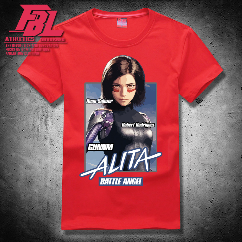 福霸狼阿麗塔戰鬥天使T恤 銃夢漫畫短袖男女情侶裝電影周邊衣服潮