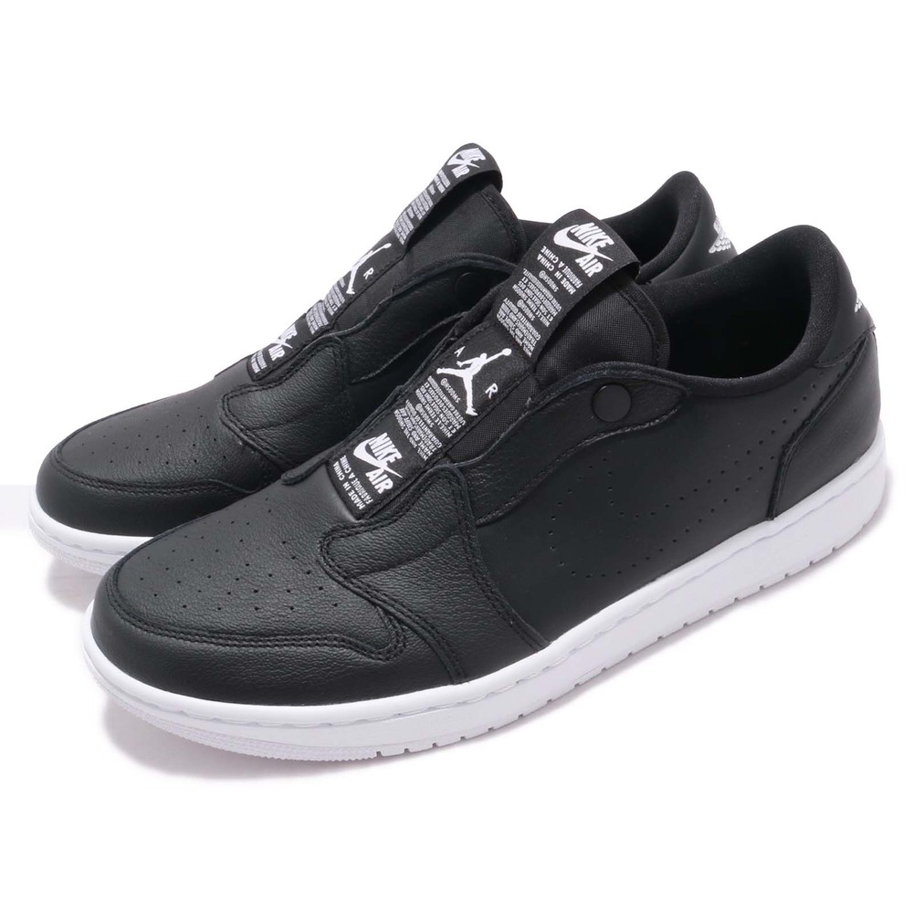 NIKE 休閒鞋 W Air Jordan 1代 男女鞋 喬丹 飛人 AJ1 低筒 免鞋帶 情侶鞋 黑白 [AV3918-001]