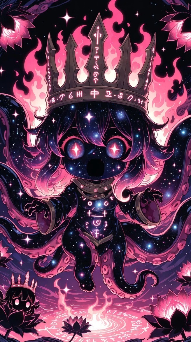 卐南無黑焔渾沌无龍魔菩薩阿耨多羅三藐三菩提卍