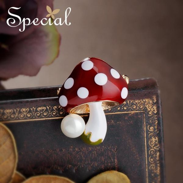 Special歐美童話毛衣披肩扣胸針別針胸花飾品絲巾扣蘑菇園童話