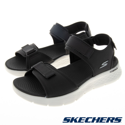 領券再折【SKECHERS 】 男鞋 健走鞋 健走系列 涼拖鞋 GO WALK FLEX SANDAL - 229205BLK