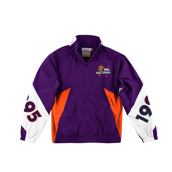 ‧Mitchell & Ness Midseason 風衣外套 系列‧100%聚酯纖維，100%尼龍‧膠印‧冷水手洗、吊掛乾燥（詳細洗滌請參照洗滌標）此網站為 Mitchell & Ness 台灣總代