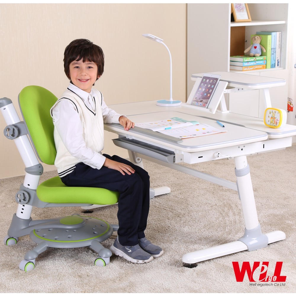 【威爾人體工學 】兒童成長桌(可選配書架/椅子)