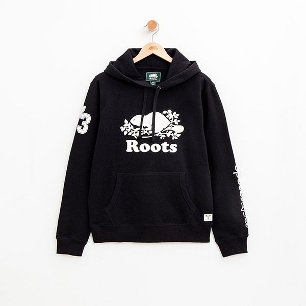 男裝-Roots 派尼頓連帽上衣 - 黑色