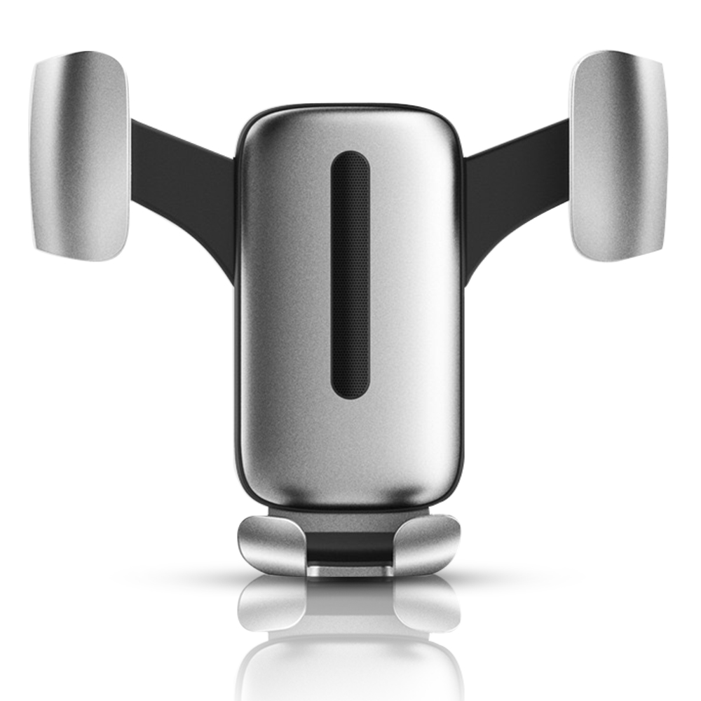 360度輪軸多角度調整單手易操作;金屬支架結實耐用穩固牢靠;高活性軟膠墊包覆手機不傷出風葉片;獨特充電開口位置方便使用