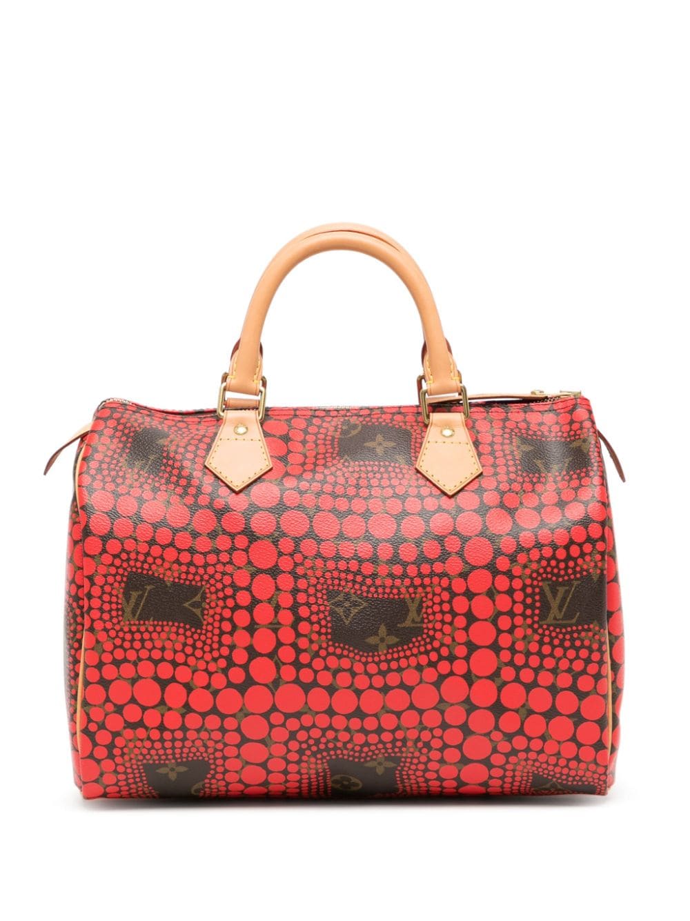 Louis Vuitton - x Yayoi Kusama 2012 pre-owned Speedy 30 tote bag - women - Leather - One Size - Red