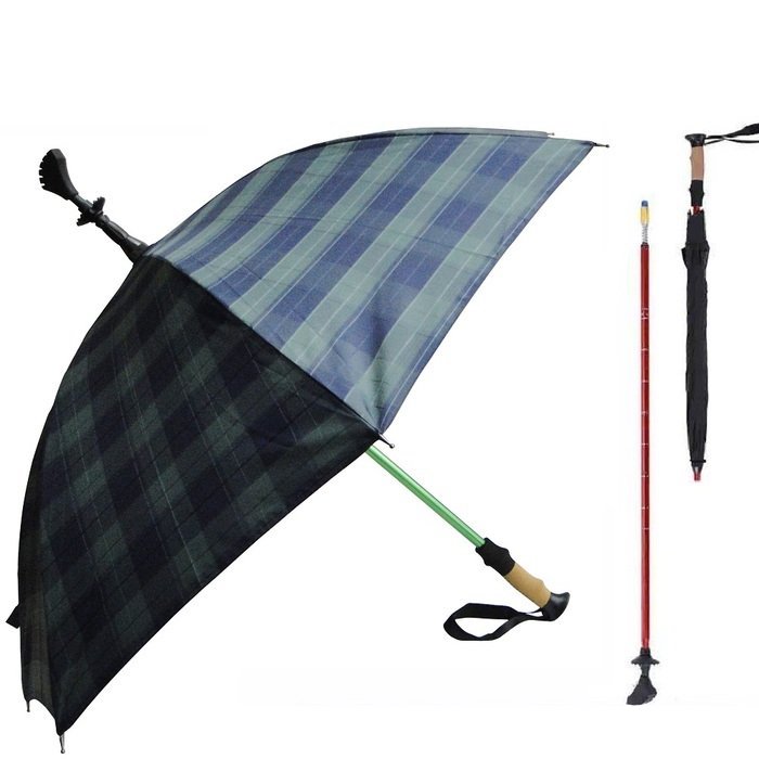 【海夫】Weiyi 志昌 登山杖 健走杖 傘杖JCSU-J01/草原綠