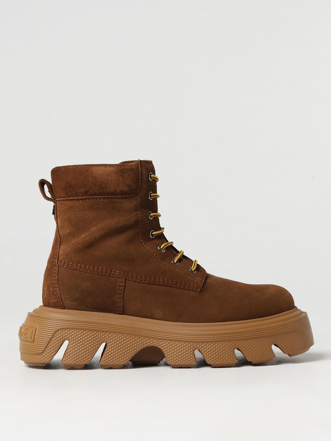 Flat Ankle Boots CASADEI Woman colour Brown