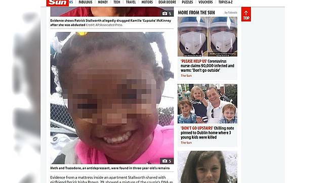 3歲女童麥金妮在生日派對期間遭綁架殺害。(圖／翻攝自英國太陽報)