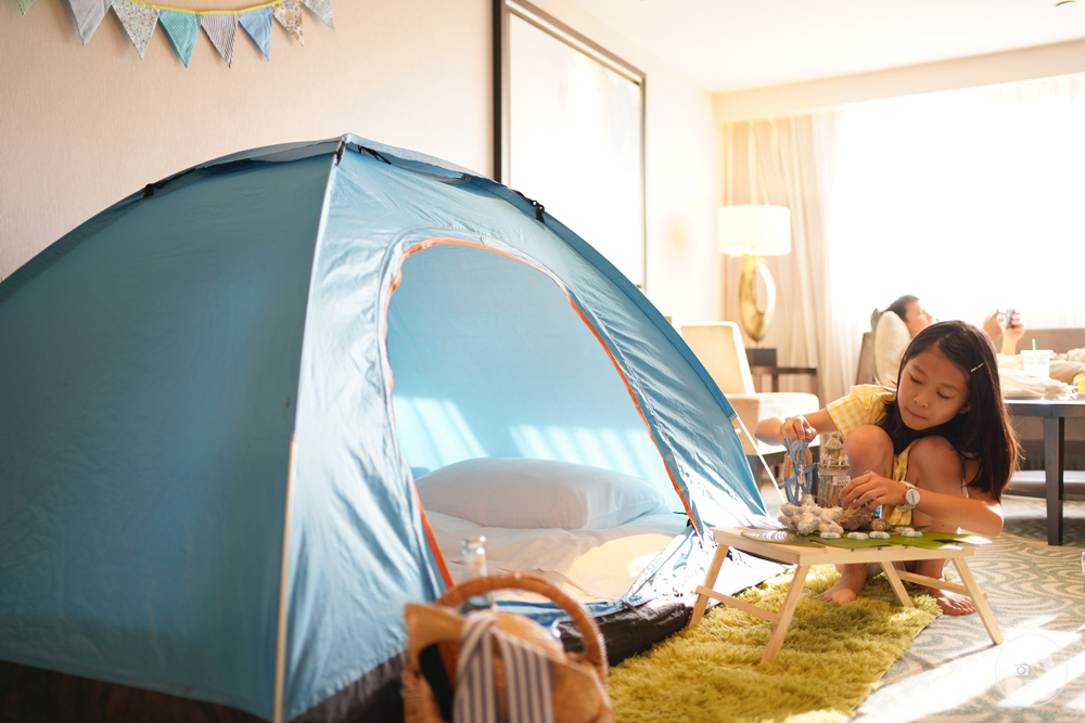 GRAND HYATT 台北君悅酒店，101 當鄰居，五星級城市小小露營地，寶貝探險家星空夜未眠