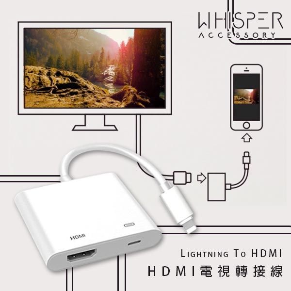 Lightning Digital AV 轉接器 HDMI轉接器 電視轉接器 手機轉大螢幕 手機轉電視。手機與通訊人氣店家蘋果樹的☆☆驚奇創意☆☆、◤居家小物◢有最棒的商品。快到日本NO.1的Raku