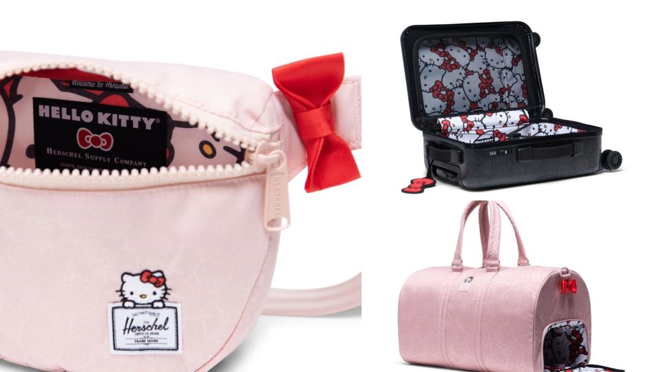 在2019年初時就曾主打紅、粉、灰、黑四種基本色系的包款。蘋果紅完全展現出kitty活力俏皮的性格，可以說是聯名色中最具特色的一款！