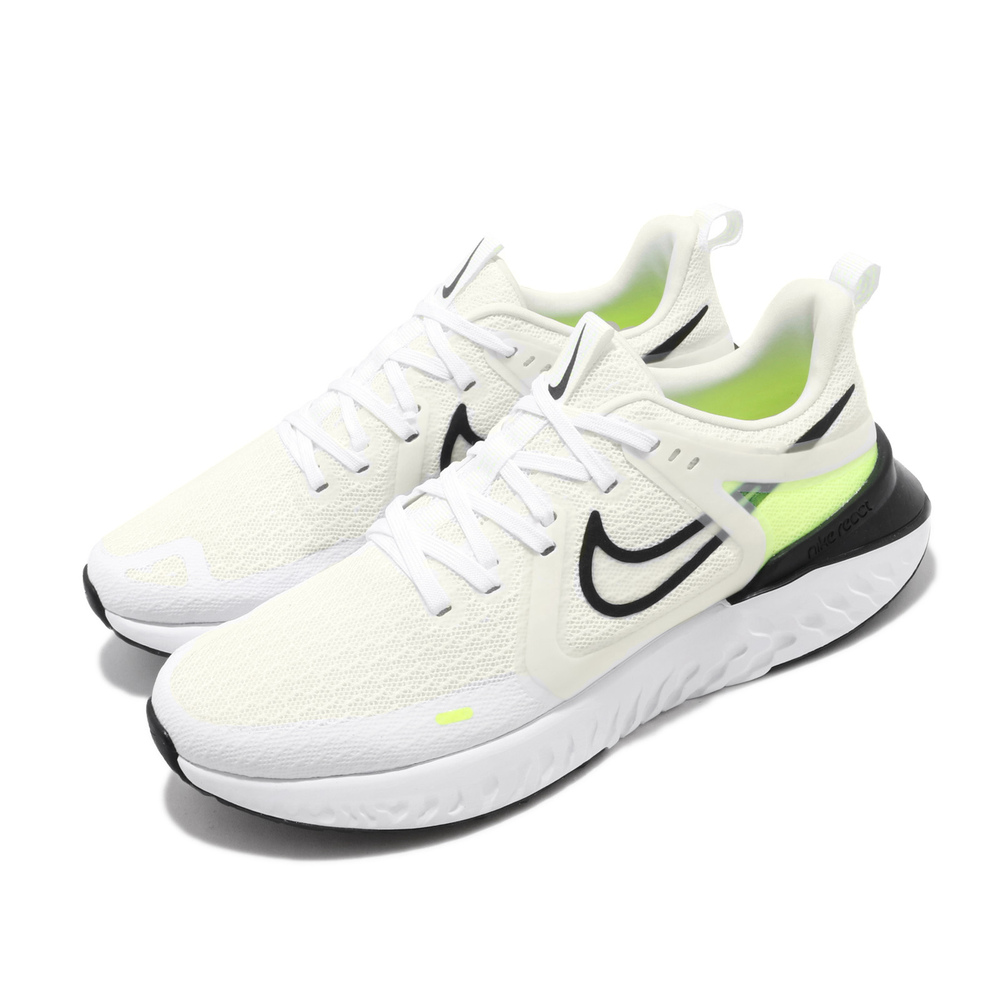 NIKE 慢跑鞋 Legend React 運動 男鞋 輕量 透氣 舒適 路跑 避震 穿搭 白 黑 [AT1368-101]