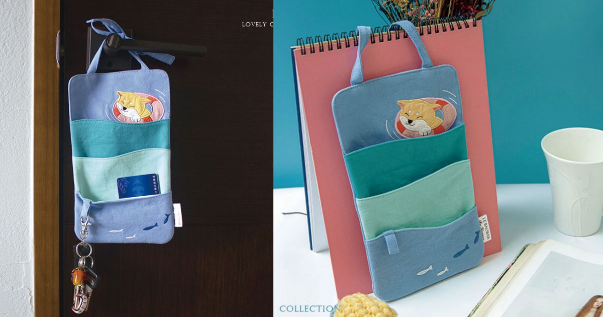 超級泳將門把掛袋/收納掛飾/置物袋/拼布包包