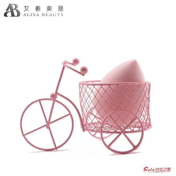 美妝蛋收納架彩妝蛋架子化妝蛋托葫蘆粉撲晾曬架萌系小推車防發霉