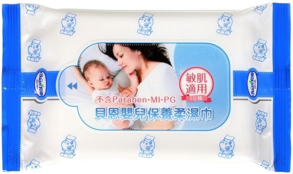 貝恩 BAAN 嬰兒保養柔濕巾 10抽濕紙巾 2916