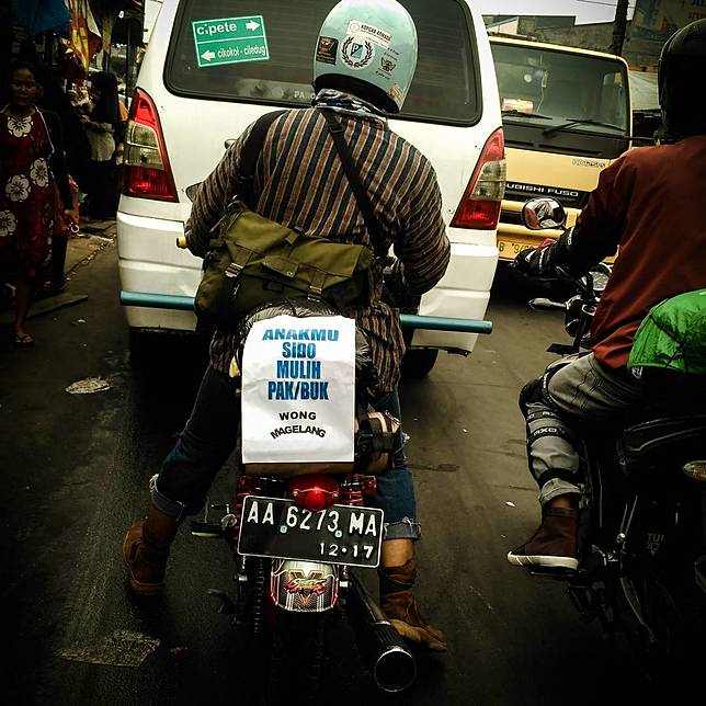 Foto Lucu Tulisan Motor Mudik Super Kreatif, Ngakak So Hard!