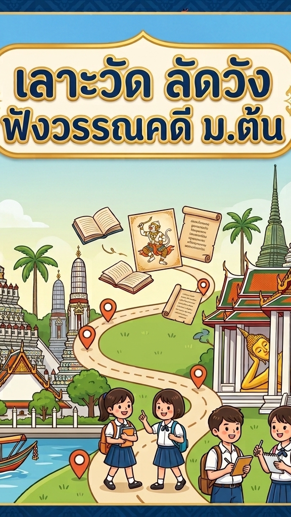 เลาะวัด ลัดวัง ฟังวรรณคดี ม. ต้น