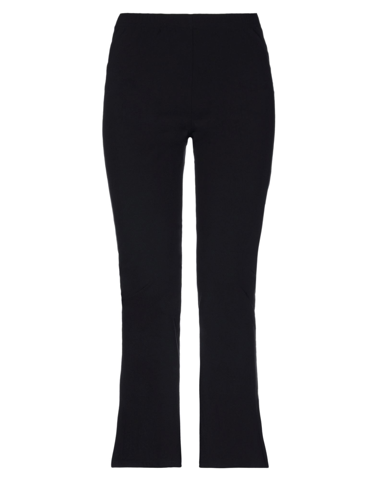 jersey, basic solid color, no appliqués, high waisted, slim fit, flare & wide-leg, elasticized waist