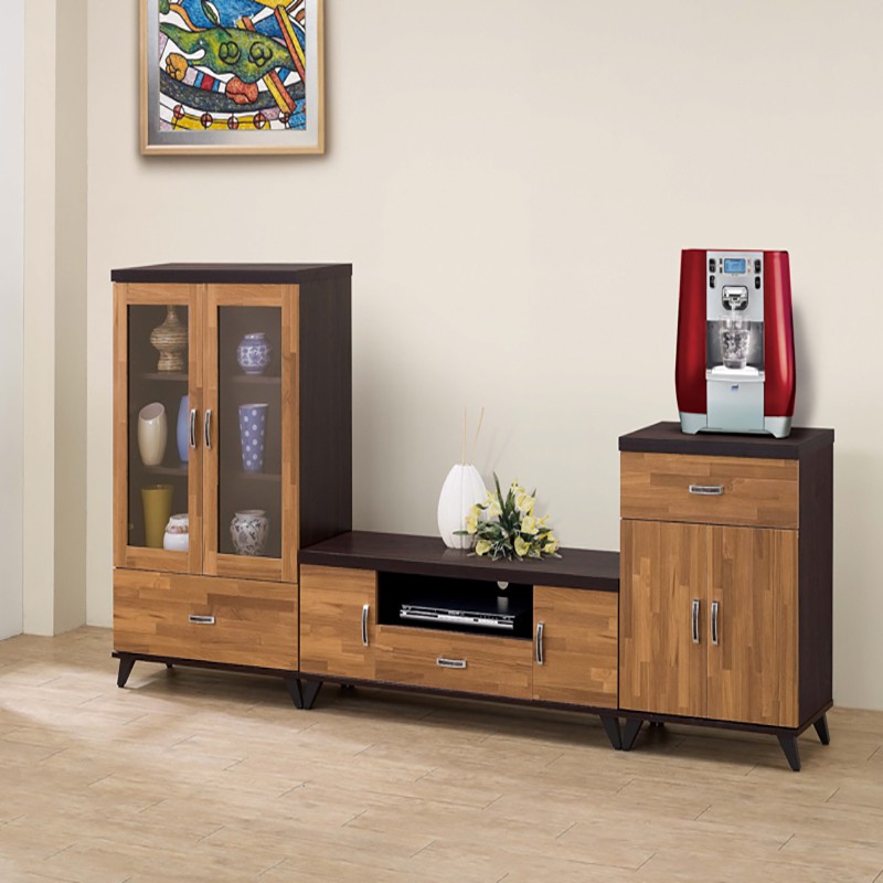 【SA203-4】 威爾森積層木8.6尺L型櫃 寬260X深40X高121.5cm $9,860【SA203-5】 威爾森積層木下抽中櫃 寬80X深40X高121.5cm $4,140【SA203-6