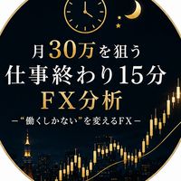 月30万を狙う仕事終わり15分FX分析ー”働くしかない”を変えるFXー