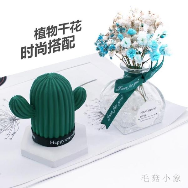 車內飾品擺件車載汽車擺件香水香薰仙人掌汽車裝飾香氛擴香石淡香 DJ12503『毛菇小象』