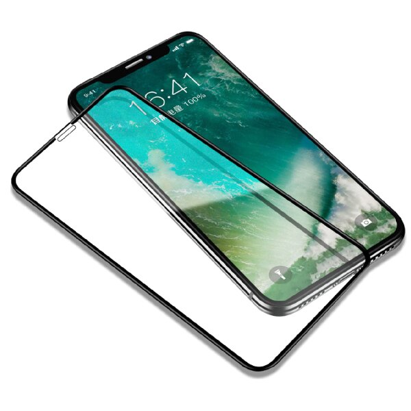 9H鋼化玻璃防爆耐刮 6D曲面滿版 適用 iPhone X Xs Max XR
