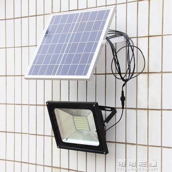 太陽能燈戶外燈庭院燈led投光燈照明壁燈家用超亮遙控景觀燈 YJT 流行花園