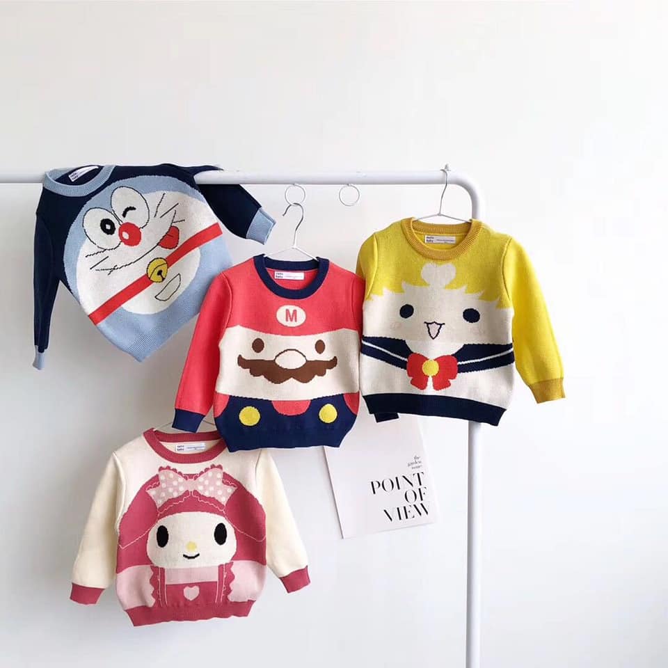 (現貨秒出) 小叮噹 針織 毛衣 童 男童 上衣 卡通衣
