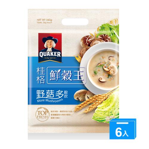 桂格野菇多鮮穀王26G*10*6【愛買】