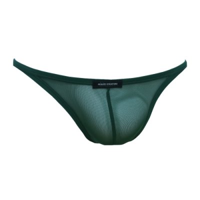 P.S 果凍PRO無痕半透明雙側細邊超彈性比基尼內褲(軍綠色)