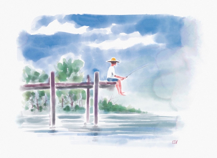 繪畫範例：水彩筆刷