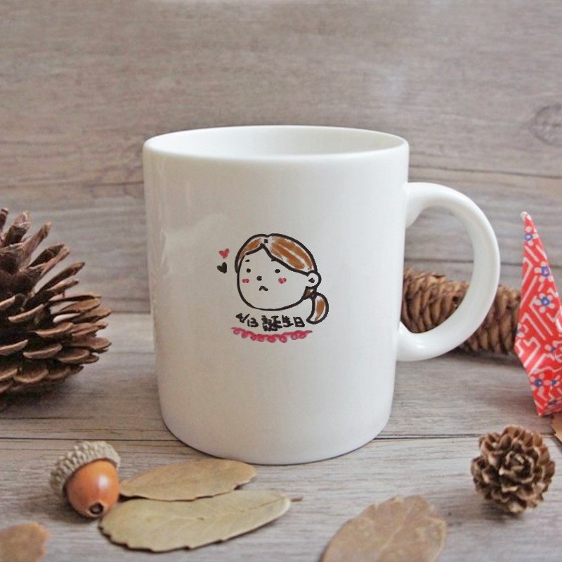 客製畫像/客製Q版人像_馬克杯(情侶/生日/父親節/畢業)