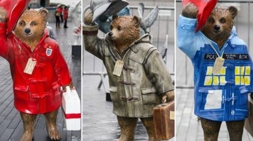 「名人加持」後更多變化－超可愛的帕丁頓熊現身倫敦