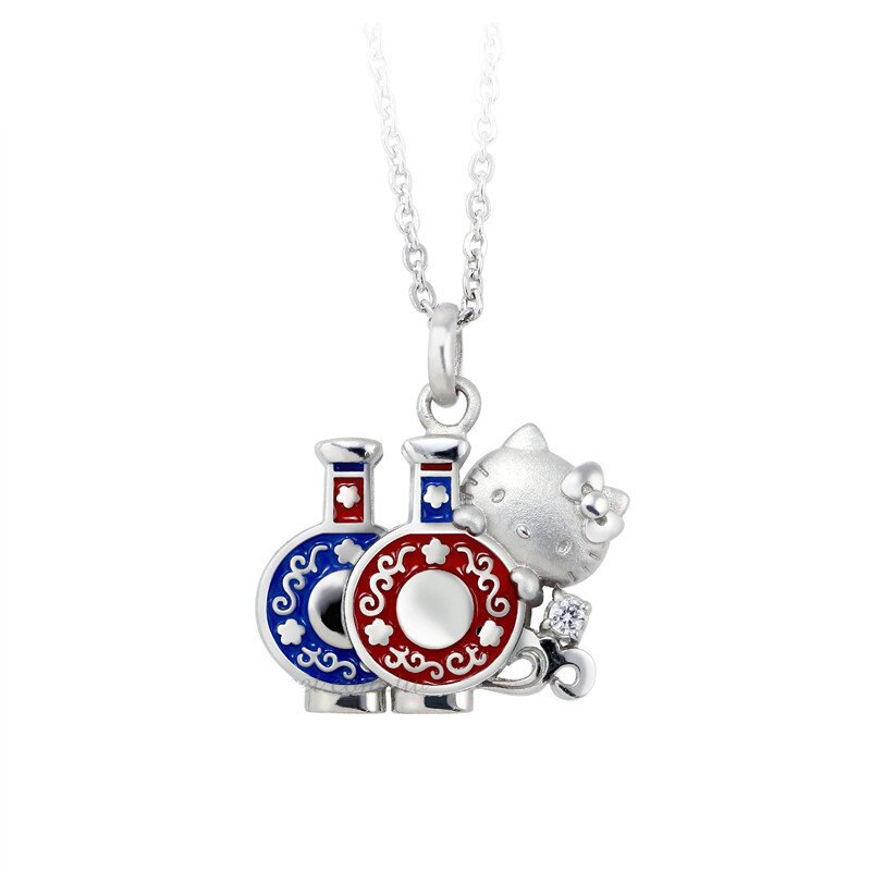 Hello Kitty 2020年最新款式項鍊故宮聯名款PEV-1514 晶漾金飾鑽石JingYang Jewelry