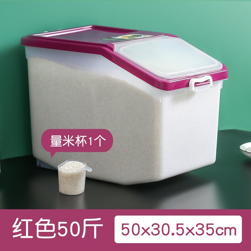 米桶/面粉收纳盒 廚房裝米桶家用透明米箱20斤裝米缸面粉桶防蟲防蟲儲米箱30斤50斤【AA10796】