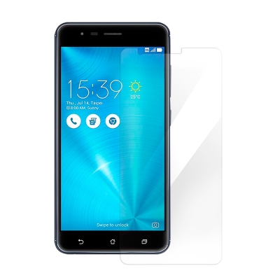 專為ASUS Zenfone3 Zoom(ZE553KL)量身打造極致超薄 9H超高硬度 耐磨抗刮高透光度 疏油疏水 淡化指紋日本旭硝子 品質保證完美合機 自動吸附不殘膠