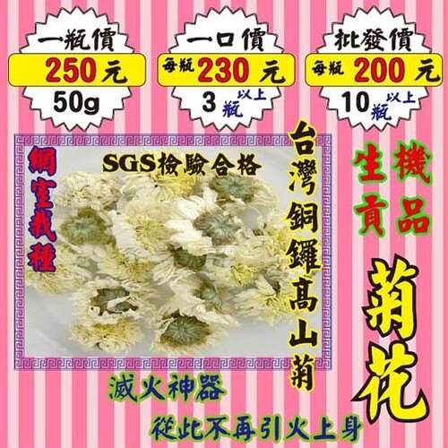 M021【台灣生機▪網室菊花】✔滅火神器║相關產品：黑棗 八角 蓮子 洛神花 七葉膽。人氣店家蔘大王的M║漢草花茶、花草茶有最棒的商品。快到日本NO.1的Rakuten樂天市場的安全環境中盡情網路購物