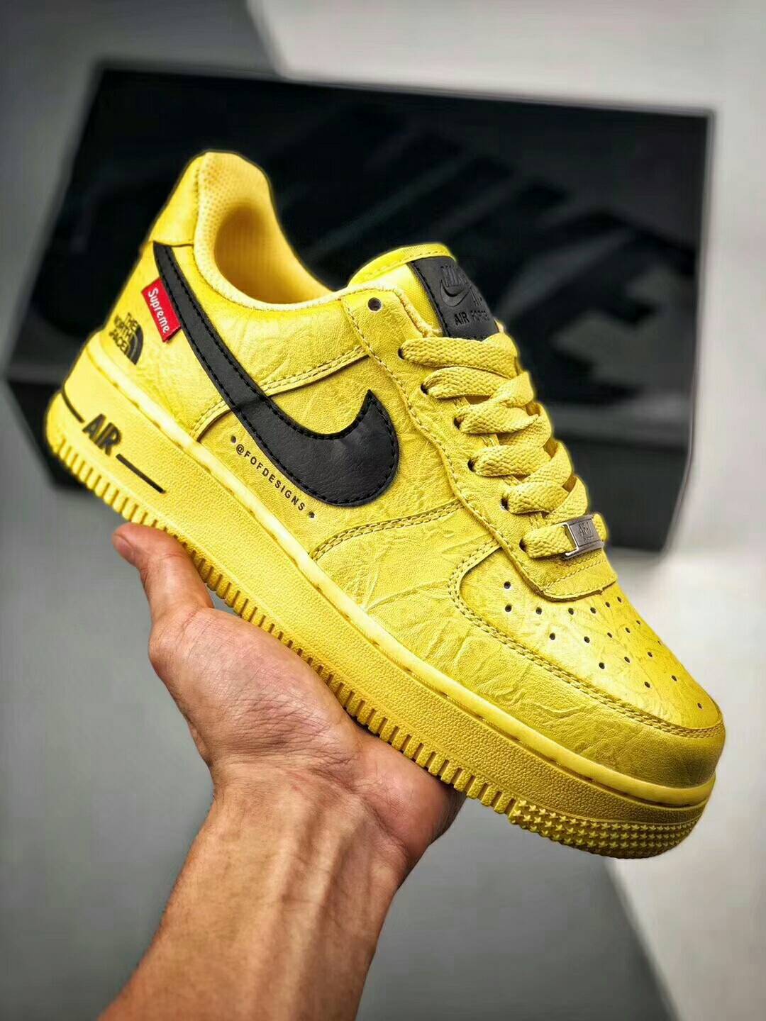 Air force 1 x Supreme x The North Face 情侶款