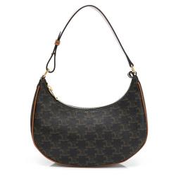 【CELINE 思琳】 經典AVA系列TRIOMPHE緹花帆布手提包