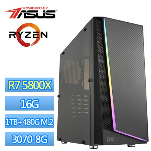 ● AMD Ryzen-7 5800X 八核心處理器● 華碩 PRIME B550M-A (WI-FI) 主機板● 8G DDR4-3200 *2 高速記憶體● 1TB 硬碟● 480G M.2 SS