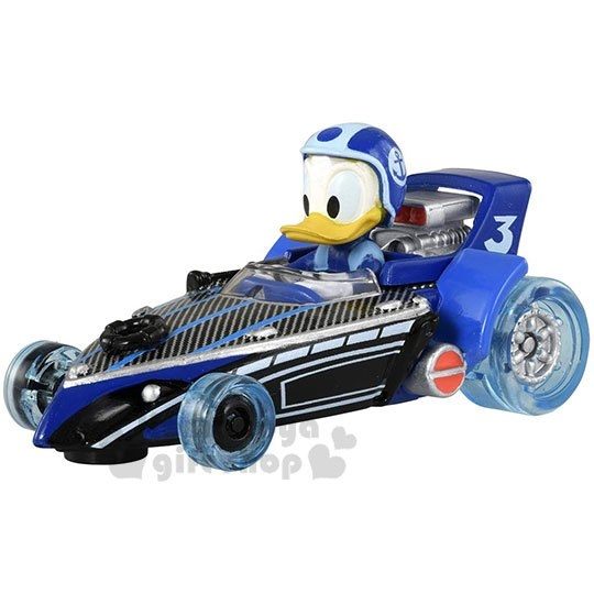 〔小禮堂〕迪士尼 唐老鴨 TOMICA小汽車《藍.賽車.MRR-10》公仔.玩具.模型 4904810-12814
