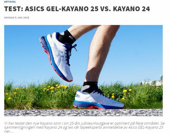 test asics kayano 25