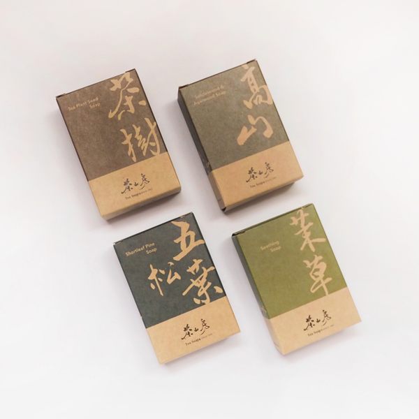 茶山房-高山皂+茉草皂+五葉松皂+茶樹皂 四入組
