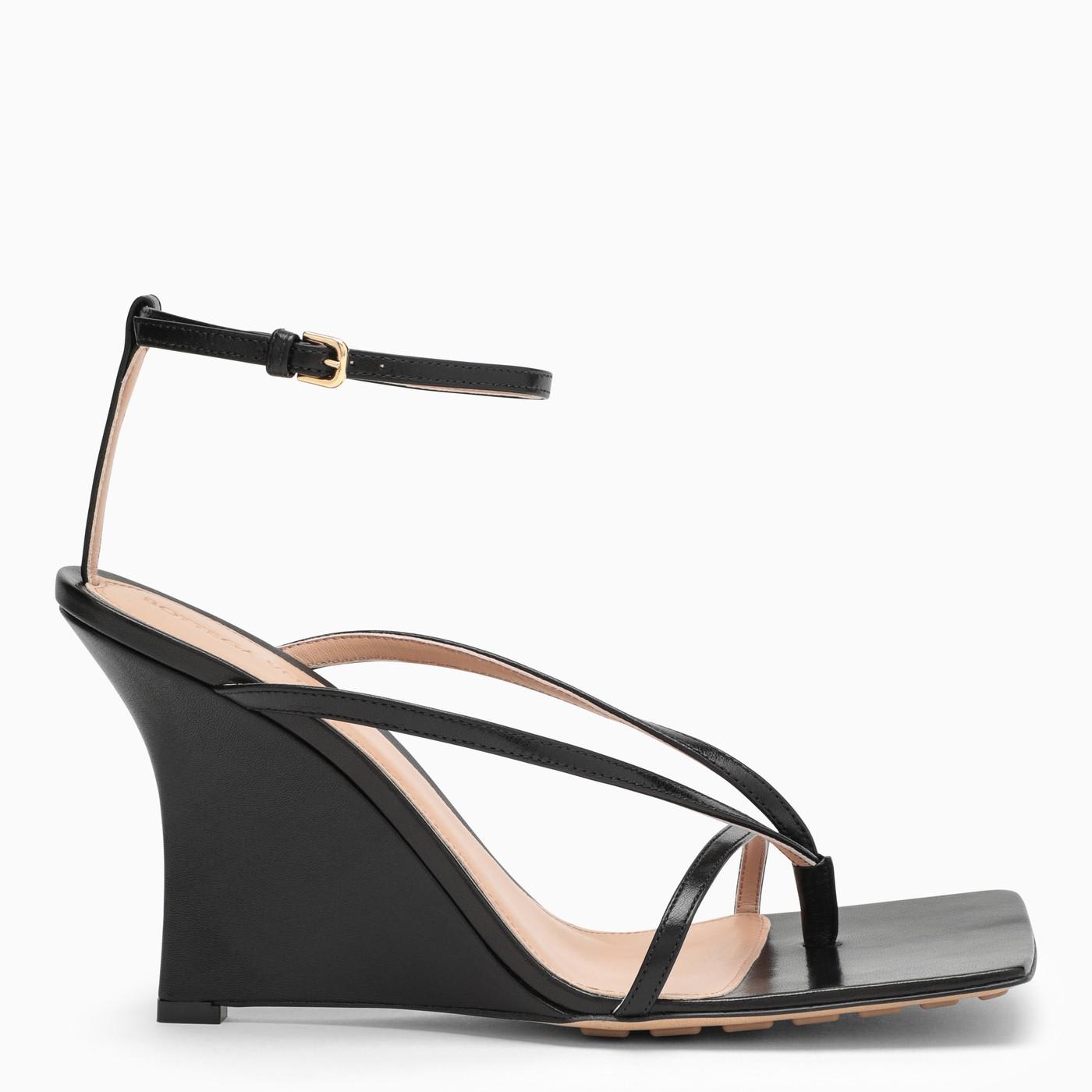 Bottega Veneta Black Stretch Sandal