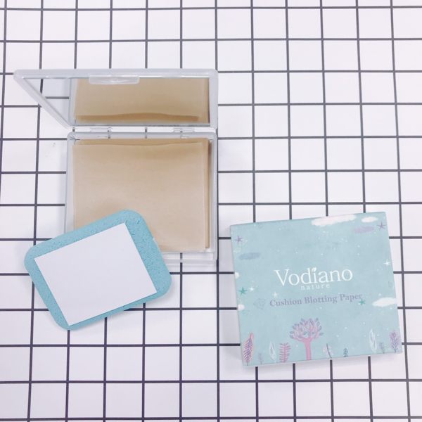 【三入組】韓國 vodian 粉撲式 吸油面紙 輕巧簡便型 50張*3